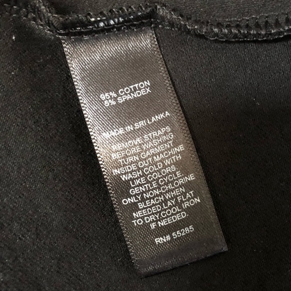 {Express} Strapless Black White Stripe Flare Dress - Picture 6 of 7